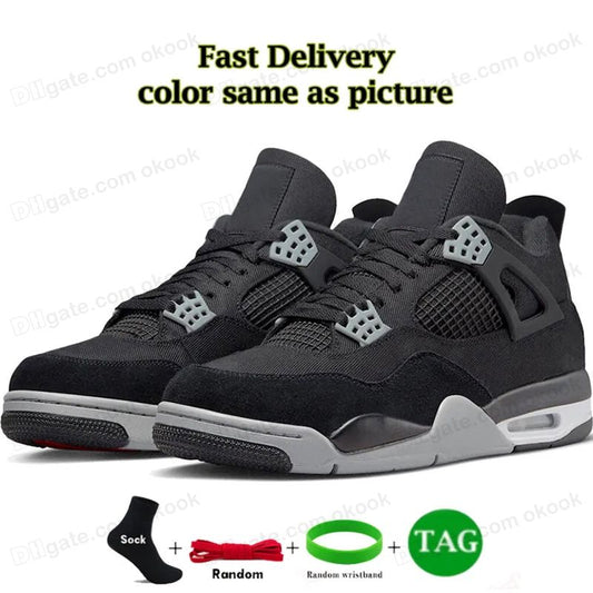 Jordan 4 Black & Light Steel