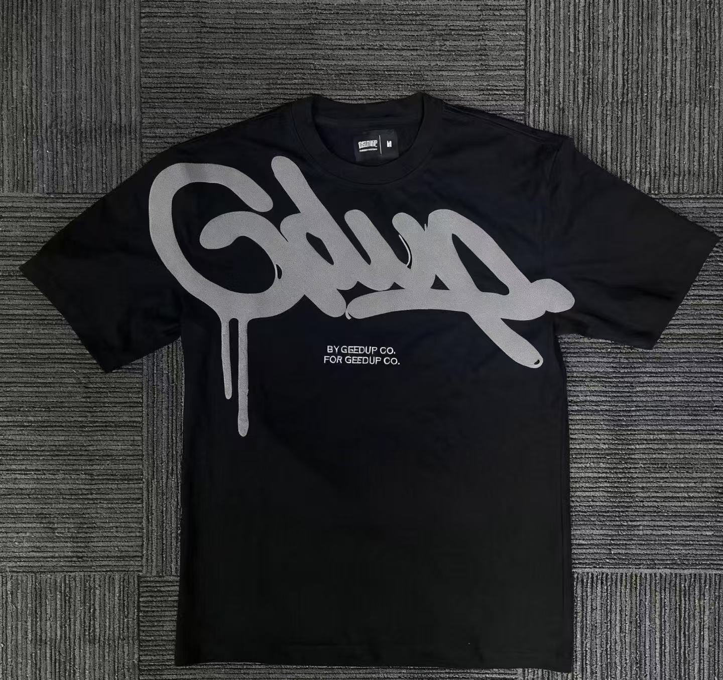 Geedup Handstyle Tee 'Black / Grey' (2024)