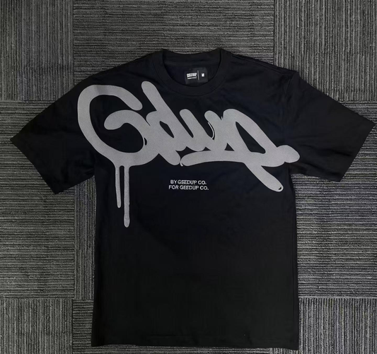 Geedup Handstyle Tee 'Black / Grey' (2024)