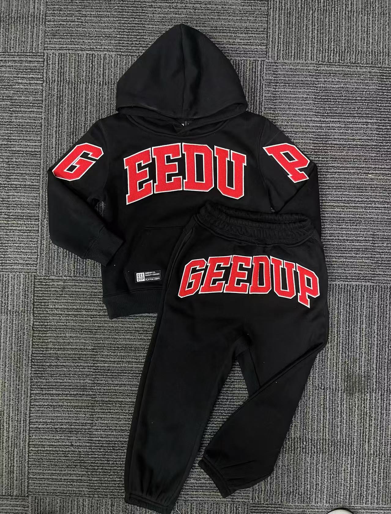 Geedup Team Logo  - 'Black / White / Red' Baby Track Set (2025)