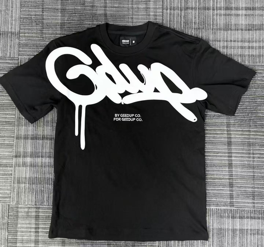 Geedup Handstyle Tee 'Black White' (2023)