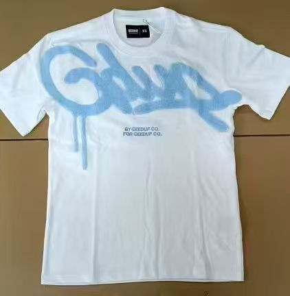 Geedup Handstyle Tee 'White / Baby Blue' (2024)