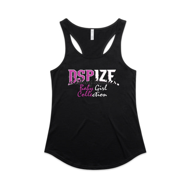 DCL Baby Girl Collection Black Mali Racerback Singlet