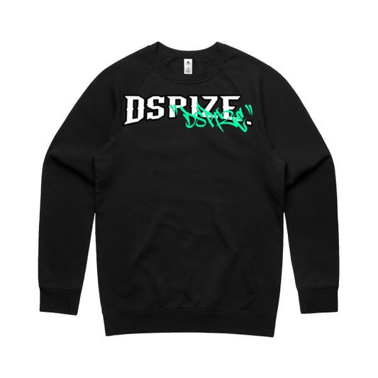 DCL Dspize Team Fury With Tagging Fluro Teal/Black Crew Neck
