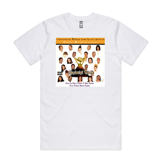 DCL illusionist Thugs family scriptures Chapter II White Tee