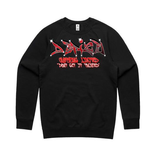 DCL Gas Warrior Hesorder Tagging Red/Black Crew Neck