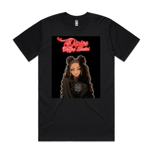 DCL Anime Girl Black Tee