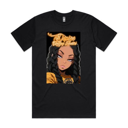 DCL Anime Girl Black Tee