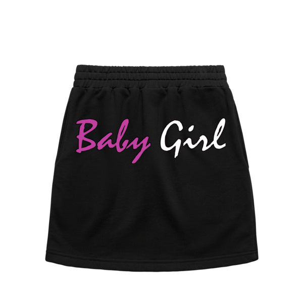 DCL Baby Girl Collection Black Terry Skirt