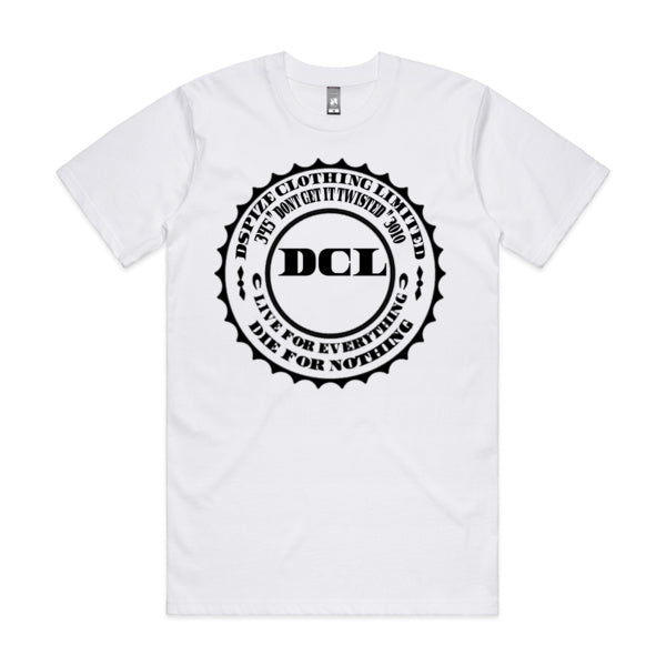 DCL DGIT 345 3010 Live for Everything Die for Nothing Black/White Tee
