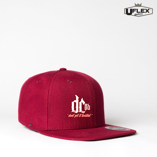 DCL DC Ltd DGIT U Flex Snap Back Flat Peak Red Cap