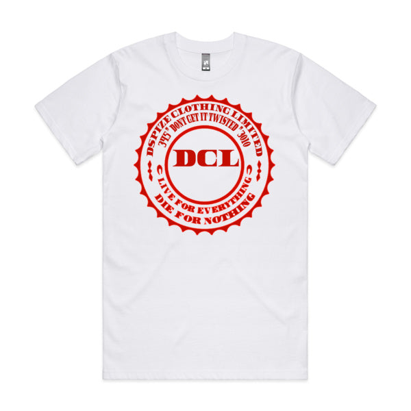 DCL DGIT 345 3010 Live for Everything Die for Nothing Red/White Tee