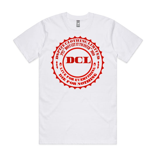 DCL DGIT 345 3010 Live for Everything Die for Nothing Red/White Tee