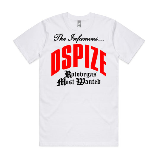 DCL The Infamous Dspize Rotovegas Most Wanted White Tee