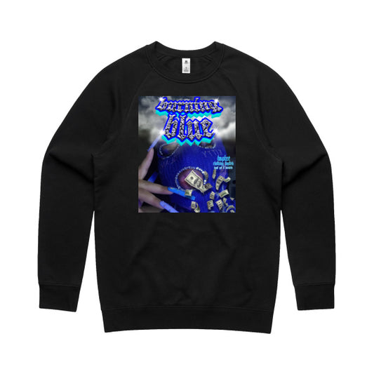 DCL Burning Blue Black Crew Neck