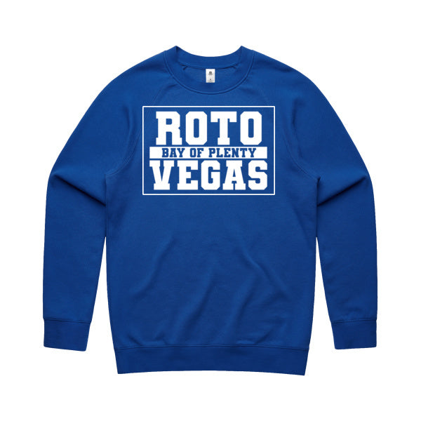 DCL Rotovegas Bay Of Plenty White/Blue Crew Neck