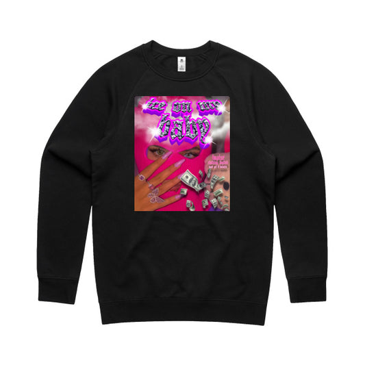 DCL Ice On My Baby Black Crew Neck