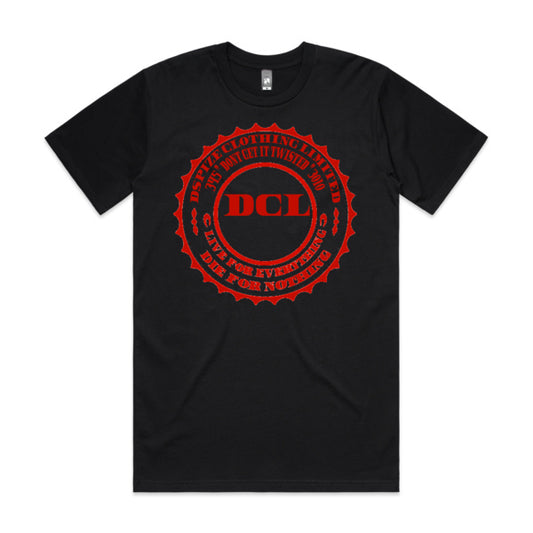 DCL DGIT 345 3010 Live for Everything Die for Nothing Red/Black Tee