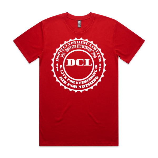DCL DGIT 345 3010 Live for Everything Die for Nothing White/Red Tee