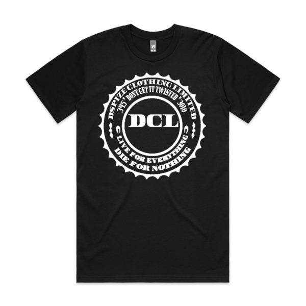 DCL DGIT 345 3010 Live for Everything Die for Nothing White/Black Tee