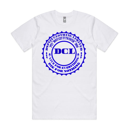 DCL DGIT 345 3010 Live for Everything Die for Nothing Blue/White Tee