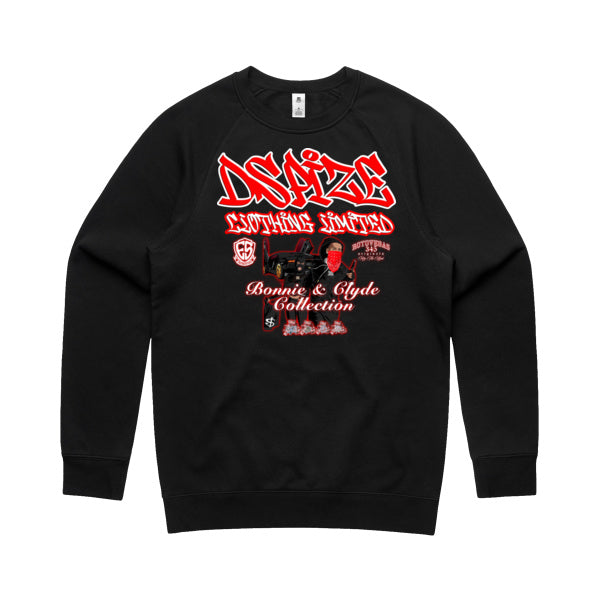 DCL Bonnie & Clyde Collection Black Crew Neck