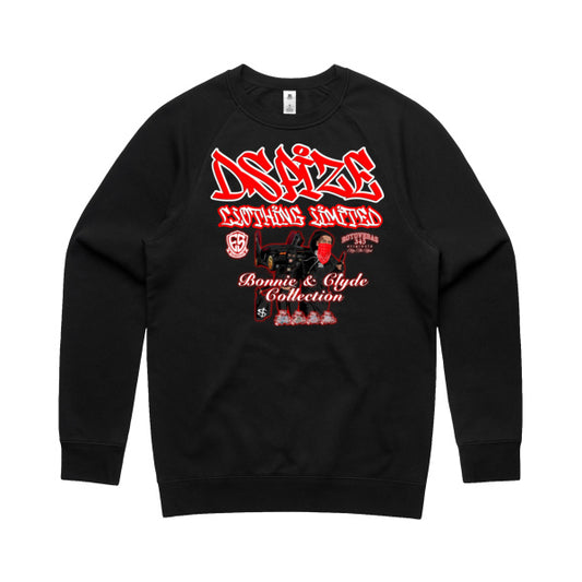 DCL Bonnie & Clyde Collection Black Crew Neck