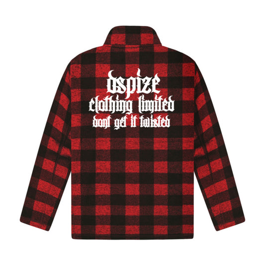 DCL DGIT Bad Manners Red/Black Okarito Half Zip Checkered Fleece