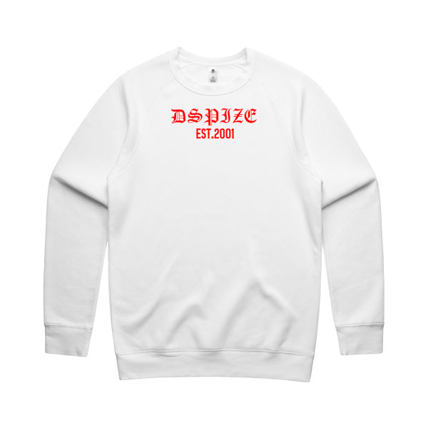 DCL Dspize Ride Till The Wheels Fall Off Red/White Crew Neck