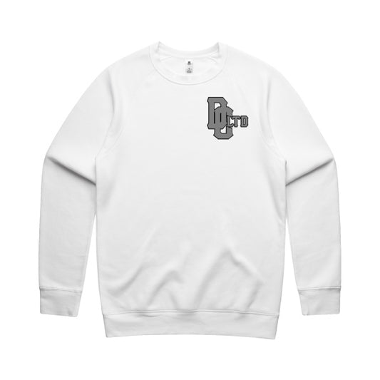 DCL DC Ltd Baseball Style Grey/White Crew Neck