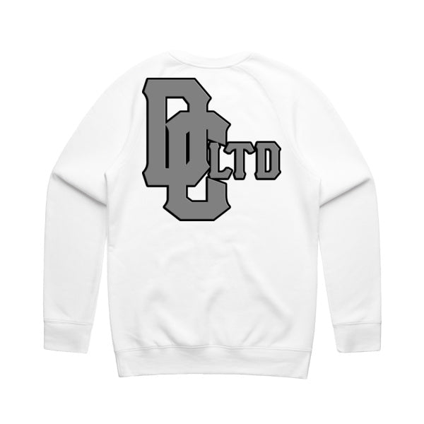 DCL DC Ltd Baseball Style Grey/White Crew Neck