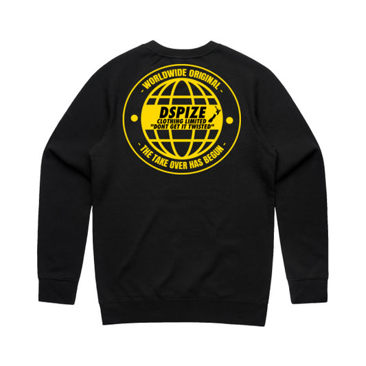 DCL Global Takeover Yellow/Black Crew Neck