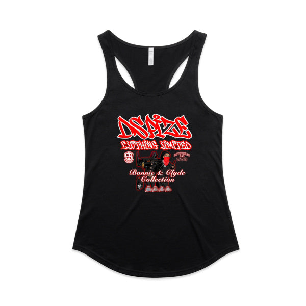 DCL Bonnie & Clyde Collection Black Mali Racerback Singlet