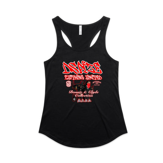 DCL Bonnie & Clyde Collection Black Mali Racerback Singlet