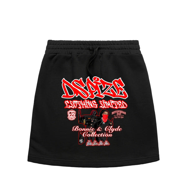 DCL Bonnie & Clyde Collection Black Terry Skirt