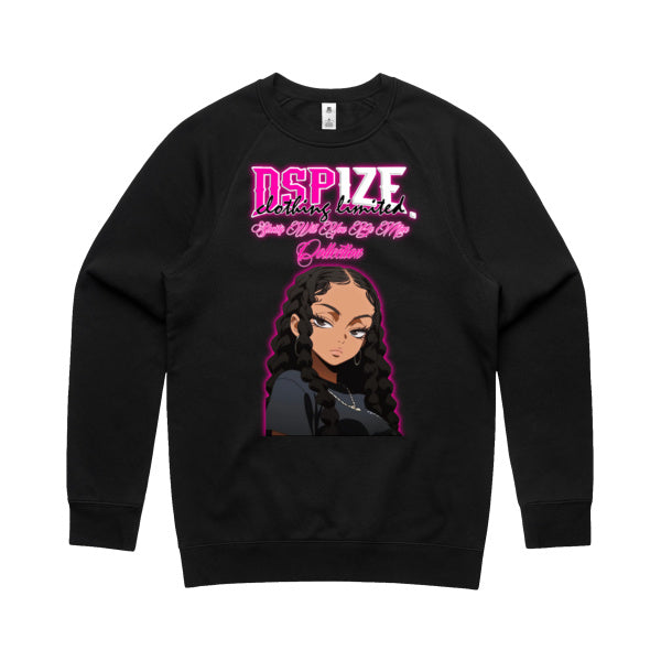 DCL Shorty Will You Be Mine Collection Black Crew Neck