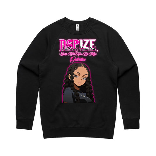 DCL Shorty Will You Be Mine Collection Black Crew Neck