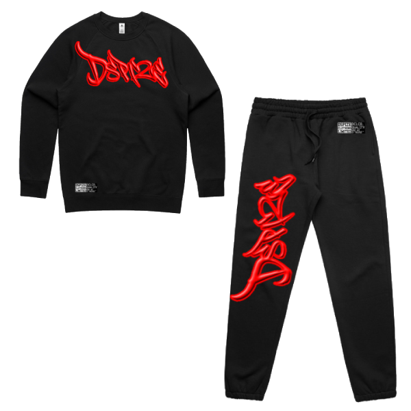 DCL Handstyle Red / Black Track Set