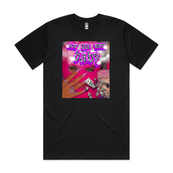 DCL Ice On My Baby Pink/Black Tee
