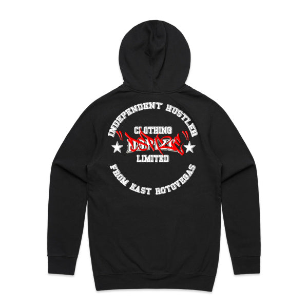 DCL Dspize Red Tag Independent Hustler From East Rotovegas Black Hood