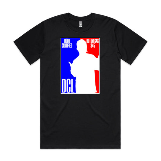 DCL Hood Certified Rotovegas 345 NBA Style Black Tee
