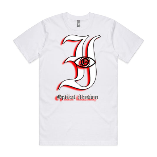 DCL Optikal illusionz Red White Tee
