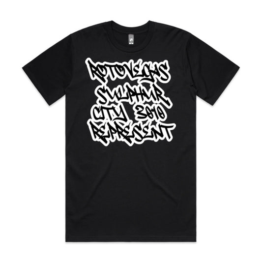 DCL Rotovegas Sulphur City 3010 Represent Tagging Black Tee