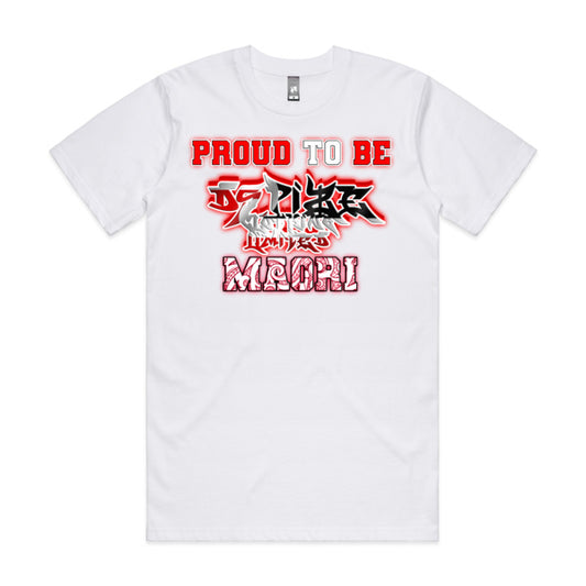 DCL Proud To Be Maori White Tee