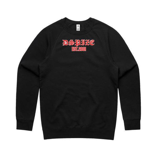 DCL Dspize Ride Till The Wheels Fall Off Red/Black Crew Neck