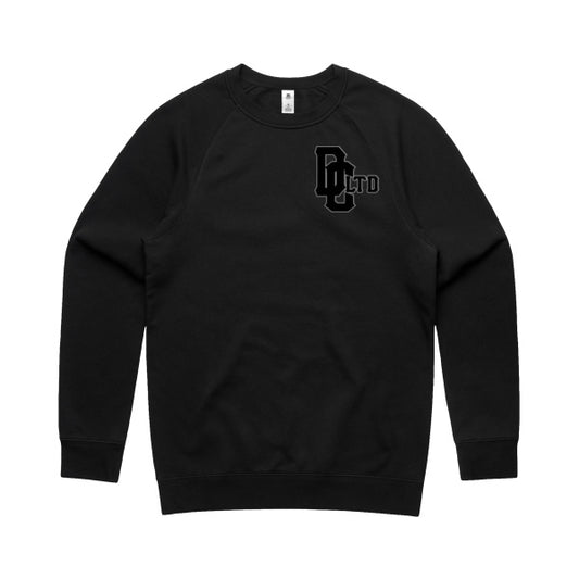 DCL DC Ltd Baseball Style Black Crew Neck