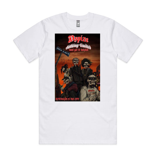 DCL DGIT Rotovegas is the City Thugsters White Tee