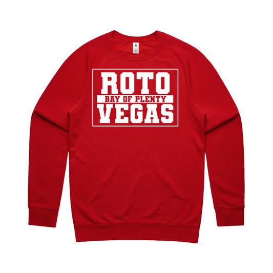 DCL Rotovegas Bay Of Plenty White/Red Crew Neck