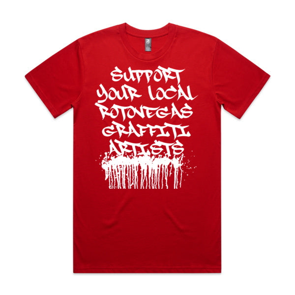 DCL Support Your Local Rotovegas Graffiti Artists Red Tee – Dspize ...