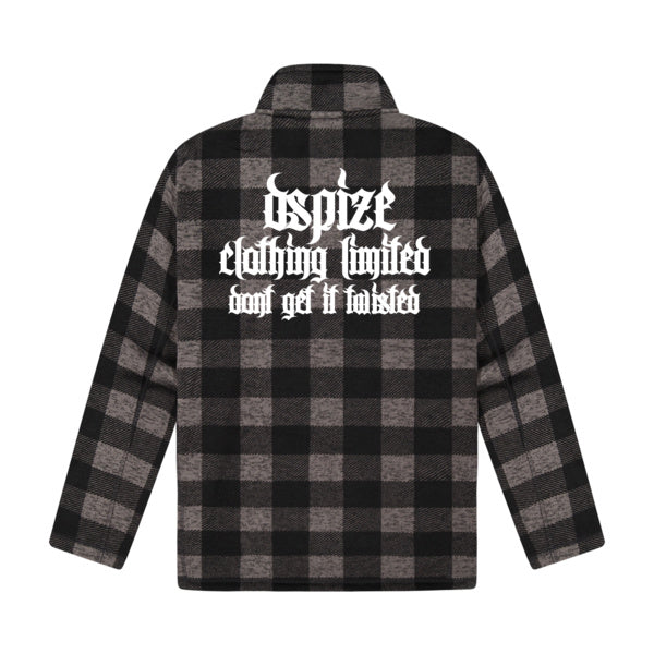 DCL DGIT Bad Manners Charcoal/Black Okarito Half Zip Checkered Fleece